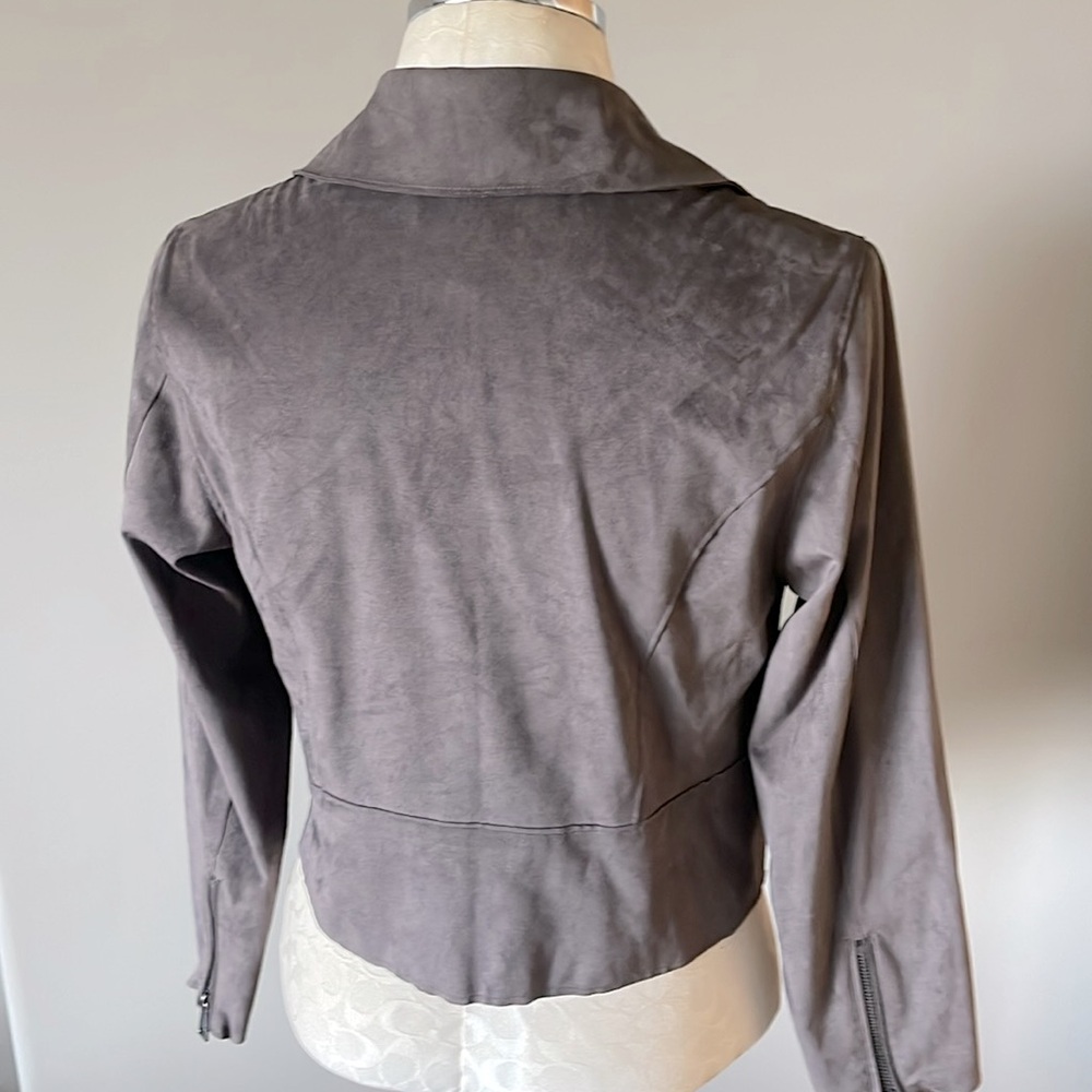 Hutch Faux Suede Leather Moto jacket - Picture 8 of 8